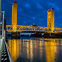 Sacramento's Golden Gate Bridge