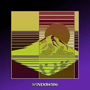 the album cover for 100 Mornings, featuring a stylized mountain