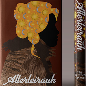 Silhouette of Allerleirauh in the fur coat