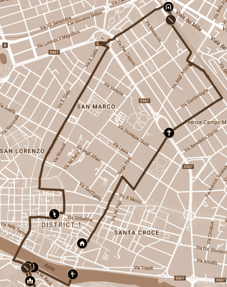 Walking directions overview. View on google maps: https://goo.gl/maps/Dtufnujkv1TSThA57