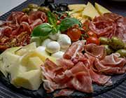 A plate of Italian Antipasti
