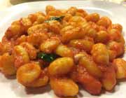 A plate of Italian Gnocchi pasta