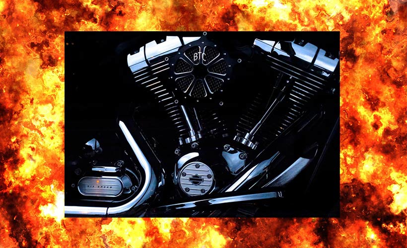  V-Twin costumized Harley Davidson motor