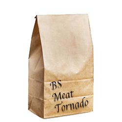 Meat tornado in a paper bag
