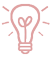 outline of pink lightbulb