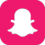Pink Snapchat social media icon.