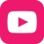 Pink YouTube social media icon.