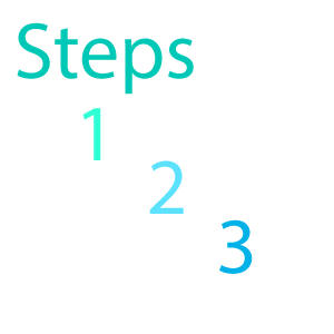 Steps 1 2 3