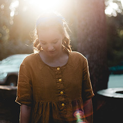 vintage color senior portrait