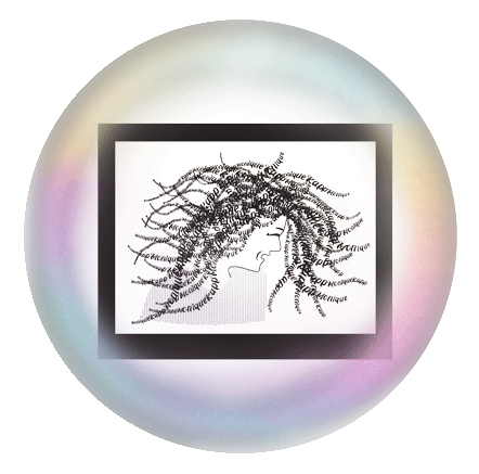 Artist Self Portrait made with Type