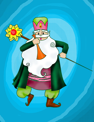 print the coloring page of amo nowruz