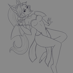 artwork of a full body lines