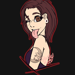 Artwork of a bust sketch