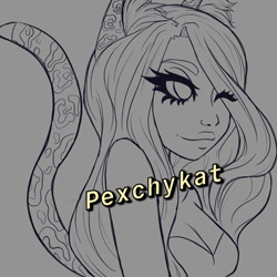 Artwork of sketch lines on a bust portrait