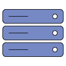 A stack of server machines.