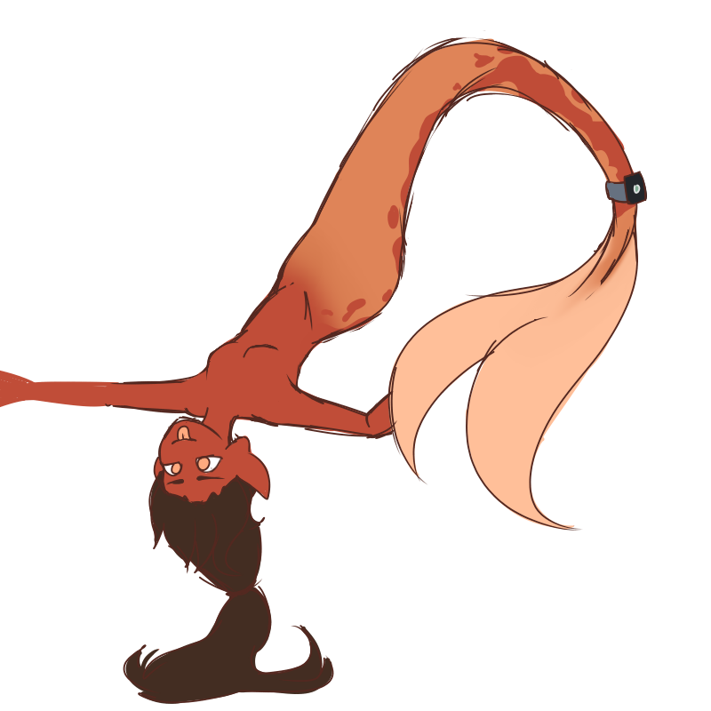 a mermaid based on the planet Mars