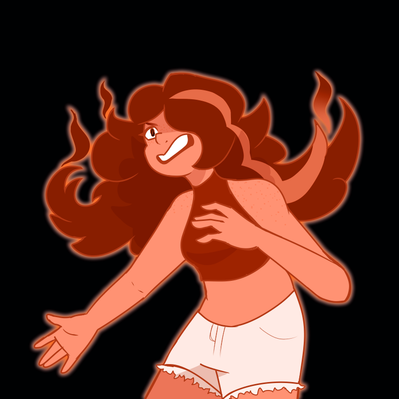 Blaire glows red with anger