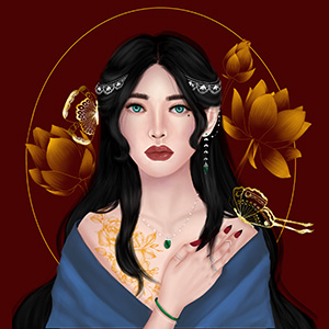 Digital drawing of a woman