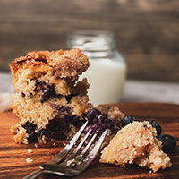 Freshly baked Berry Dump Cake.