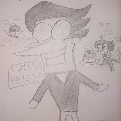 Spamton from the game DELTARUNE