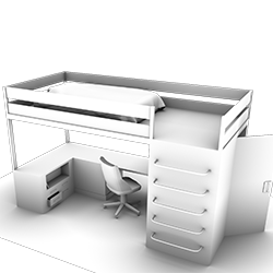 A large bed