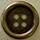 A brown coat button with Purpose link beneath it