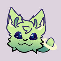 A graphic of the space cat keychain.
