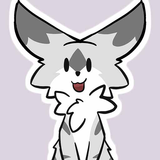 Drawing of a Happy Cat Cartoon on a sticker