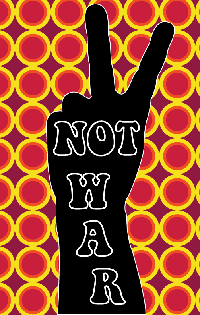 Peace not war poster