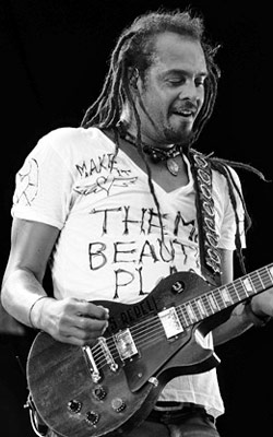 a picture featuring musician Michael Franti for the concert
