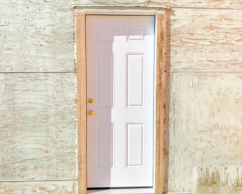 Custom Installed Wooden Door