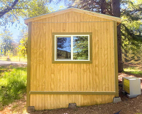 Custom Made Shed with Windows