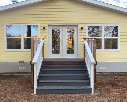 Finished Deck with Home Skirting