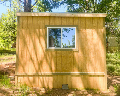 Professionally Installed Wood Shed