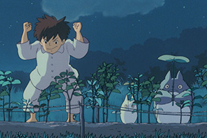 a young girl dancing in a garden