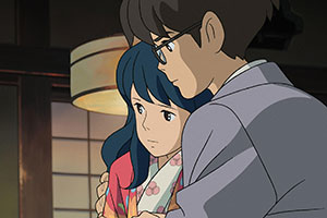 a man hugging a woman