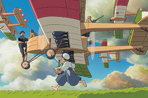 a young kid running after a plane on the ground