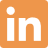 LinkedIn logo in Warm Orange color.