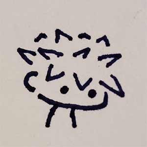 A profile picture of a small, minimalist, stylized character with spiky hair.