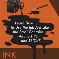 Ink drawing book cover