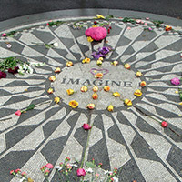 The Imagine mosaic in Central Park