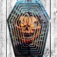 Customized coffin wind spinner