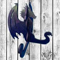 Laser cut Dragon plate stand