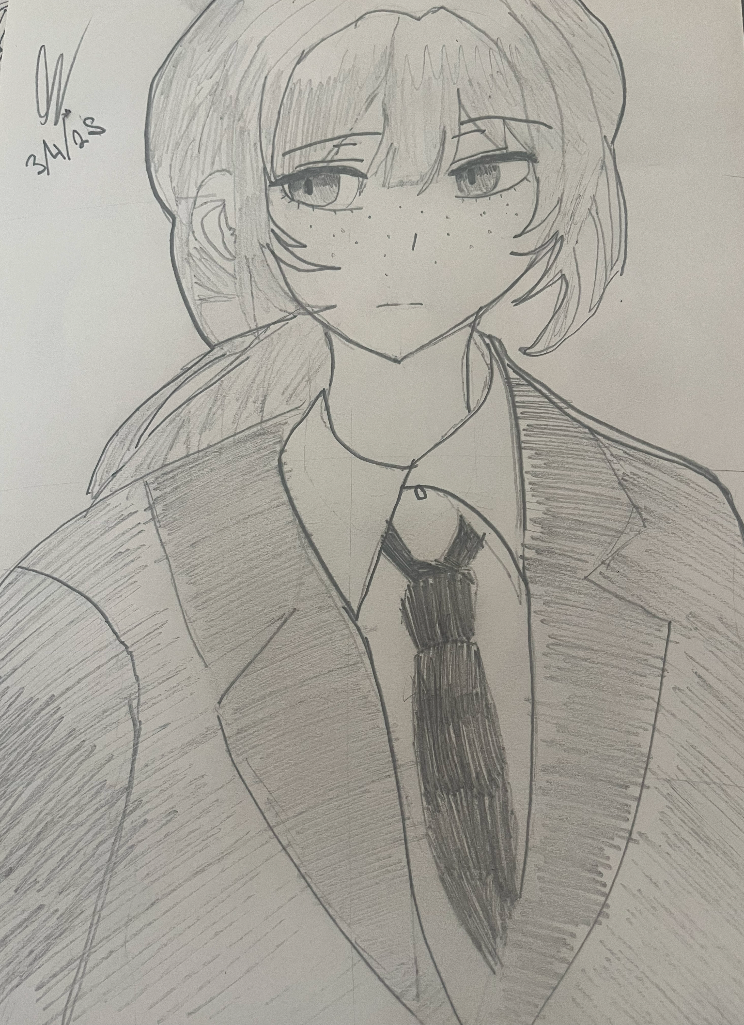 a drawing of a girl who's the main protagonist of La'a's amazing book
