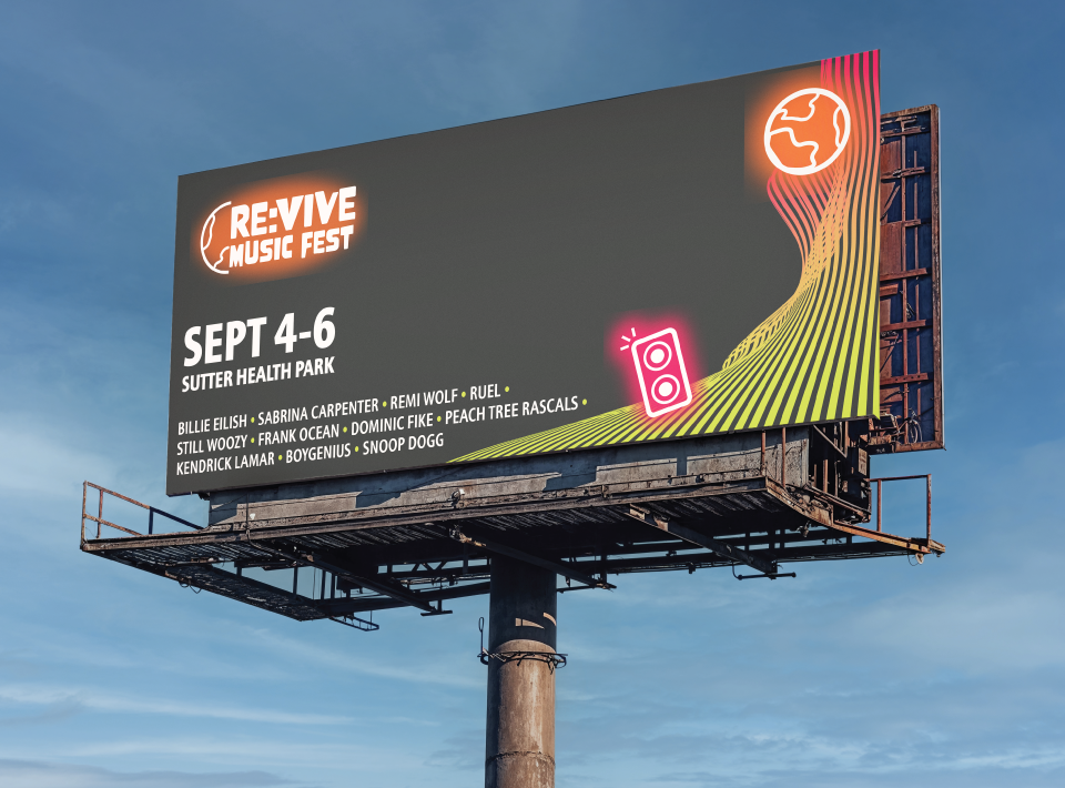 shows the brand billboard