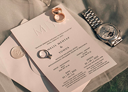 Public domain image for classic white wedding invitation