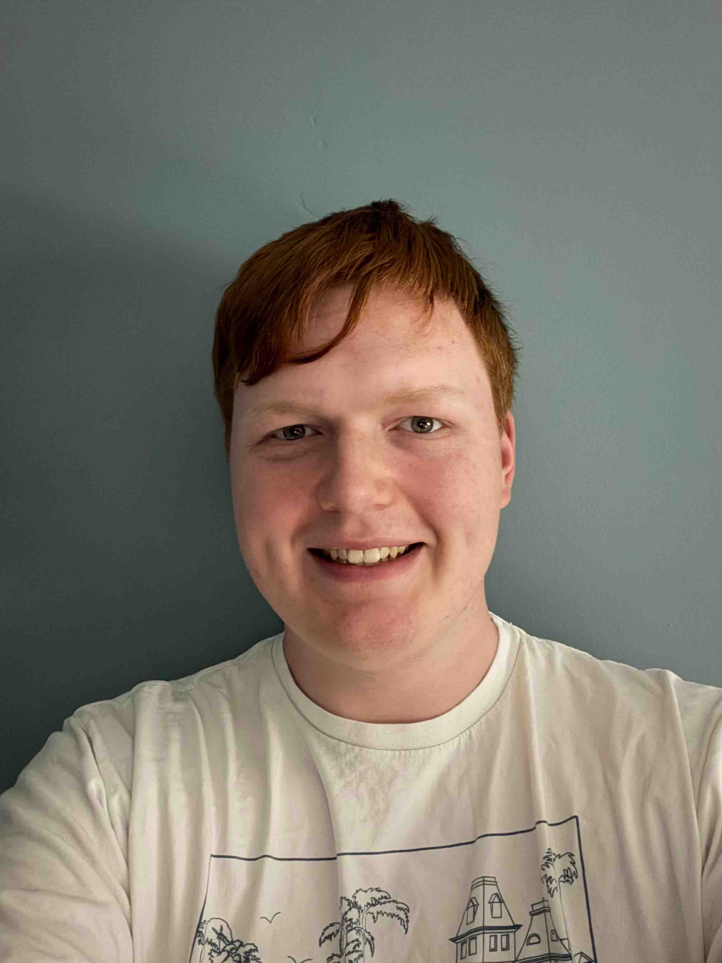 A selfie of Oliver smiling at the camera