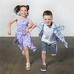 Image of children running