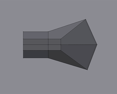 A simple 3d modeled ax head