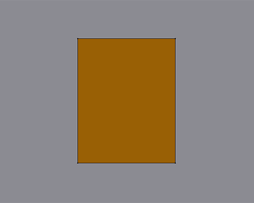An orange rectangle